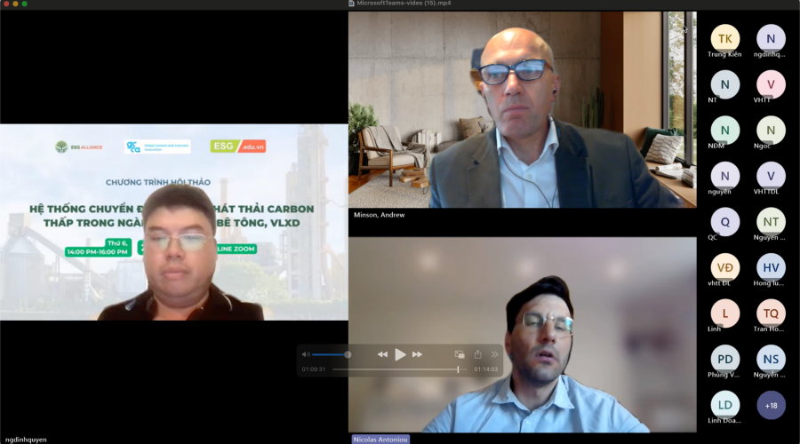 [ THÔNG CÁO BÁO CHÍ ] Hội thảo quốc tế về giảm phát thải carbon trong ngành xi măng và bê tông: Giới thiệu công cụ EPD và hệ thống xếp hạng carbon